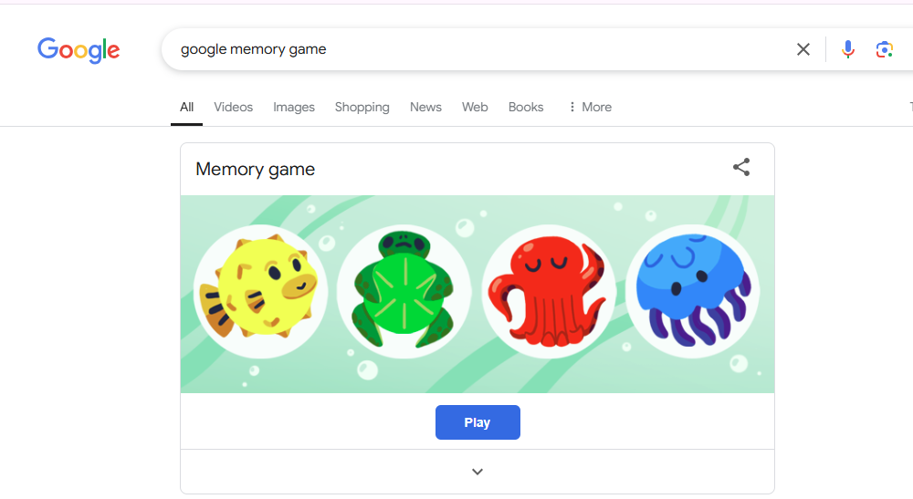 Google Memory Game