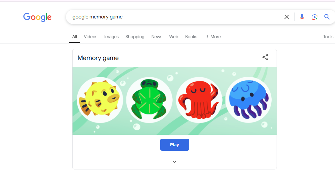 Google Memory Game